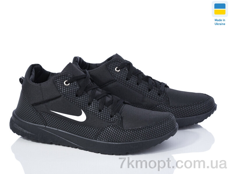 Кроссовки DeMur 2024-201 фліс чорний - 1