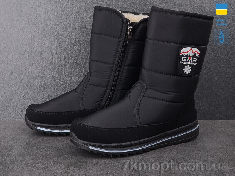 Дутики Lvovbaza Progress 3117 чорний - 1