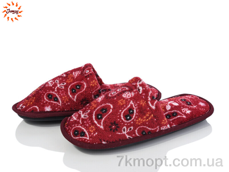 Купить Тапки Тапки Jumay Капці жін листок бордо