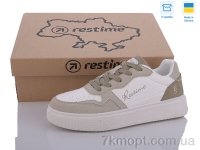 Купить Кроссовки Кроссовки Restime FWB24078 white-olive