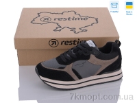 Купить Кроссовки Кроссовки Restime JWB24031 black-beige
