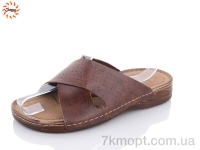 Купить Шлепки Шлепки Jumay Lexus крест коричневий