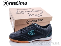 Купить Футбольная обувь Футбольная обувь Restime DWB19703 black-cyan Купить Футбольная обувь Футбольная обувь Restime DWB19703 black-cyan
