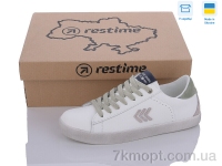 Купить Кроссовки Кроссовки Restime JWB24037 white-olive