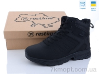 Купить Ботинки(зима) Ботинки Restime PMZ23508 black Купить Ботинки(зима) Ботинки Restime PMZ23508 black