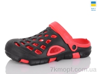 Купить Кроксы Кроксы SANLIN 2 B308 чорний-червоний Купить Кроксы Кроксы SANLIN 2 B308 чорний-червоний